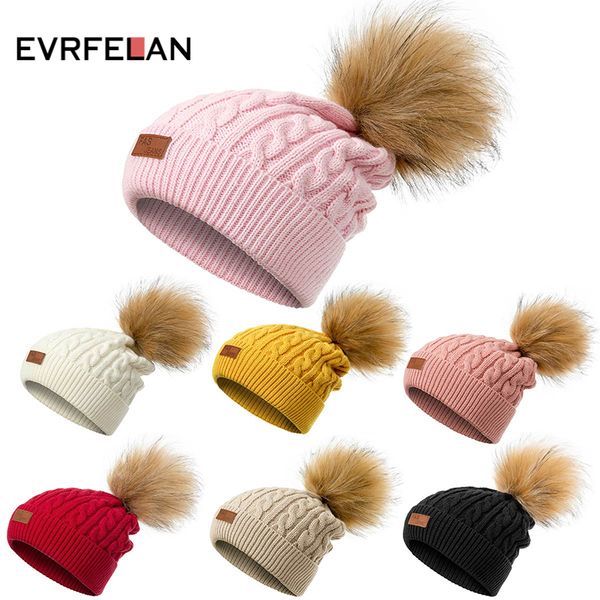 evrfelan winter pompom beanies hat women knitted skullies hat children casual women's cap solid color beanie child cap, Blue;gray
evrfelan winter pompom beanies hat women knitted skullies hat children casual women's cap solid color beanie child cap, Blue;gray