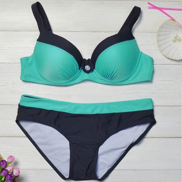 women's swimwear 2021 plus size bikini set for women swimsuit female separate swim suit two piece push up, White;black
women's swimwear 2021 plus size bikini set for women swimsuit female separate swim suit two piece push up, White;black
