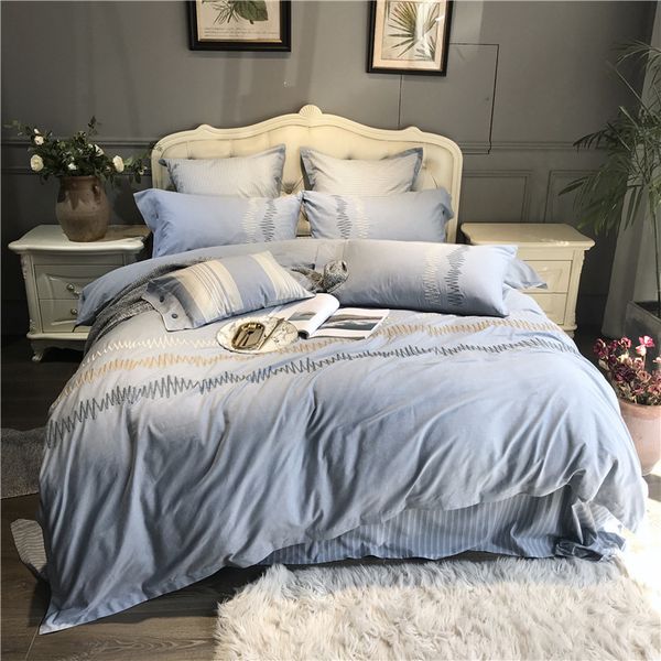 4pcs 1.8m bedding set 100% cotton concise solid color men bedsheet chinese embroidery quilt cover home textile
4pcs 1.8m bedding set 100% cotton concise solid color men bedsheet chinese embroidery quilt cover home textile