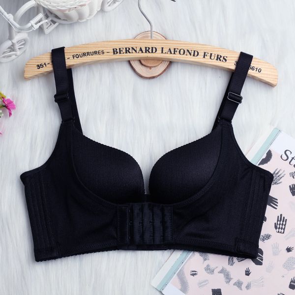 bras for women fashion lingerie stitching color seamless front buckle without steel ring thickening adjustable gathered bra, Red;black
bras for women fashion lingerie stitching color seamless front buckle without steel ring thickening adjustable gathered bra, Red;black