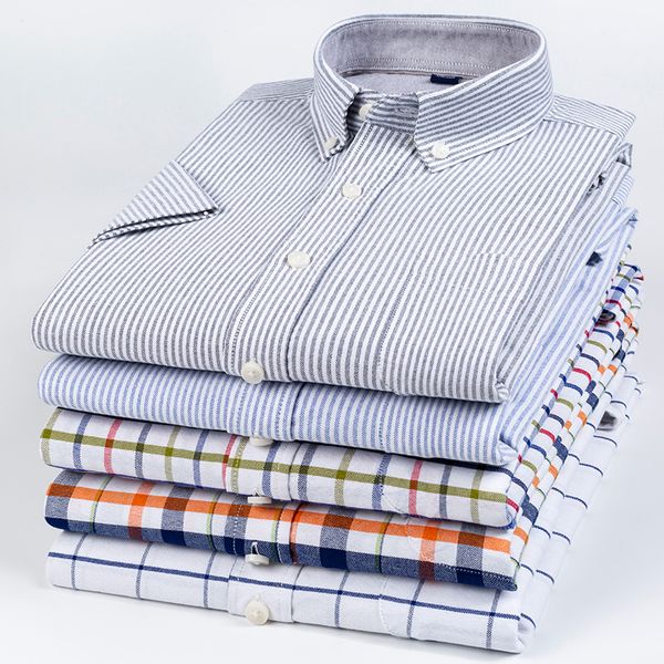 2020men's oxford casual shirts leisure design plaid men's social shirts 100% cotton short sleeve dress, White;black
2020men's oxford casual shirts leisure design plaid men's social shirts 100% cotton short sleeve dress, White;black
