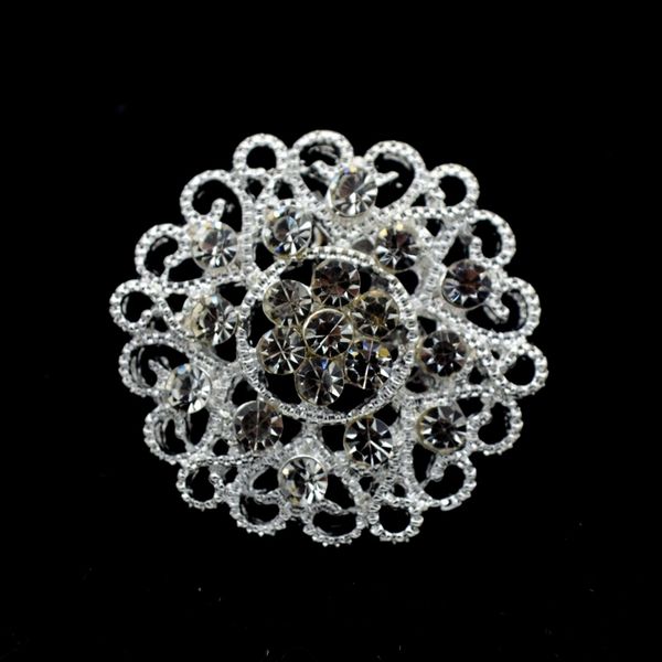 1.25 inch silver plated clear rhinestone crystal diamante small flower corsage brooch pins valentin's day gifts, Gray
1.25 inch silver plated clear rhinestone crystal diamante small flower corsage brooch pins valentin's day gifts, Gray
