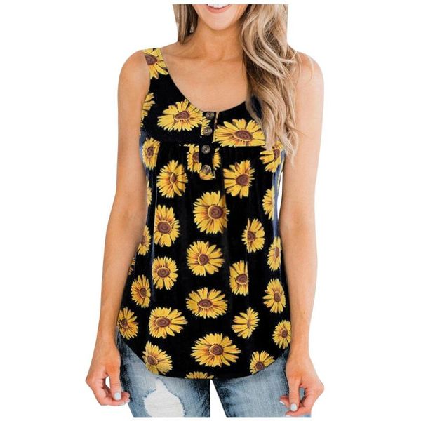 women's tanks & camis fashion leisure womens sleeveless sunflower print color block tank button personality soft comfortable, White
women's tanks & camis fashion leisure womens sleeveless sunflower print color block tank button personality soft comfortable, White