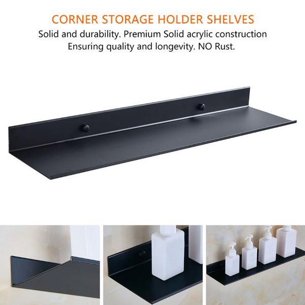 storage rack space aluminum wall shelf bathroom kitchen bedroom living room home l 30/40/50cm thickened organizer black
storage rack space aluminum wall shelf bathroom kitchen bedroom living room home l 30/40/50cm thickened organizer black