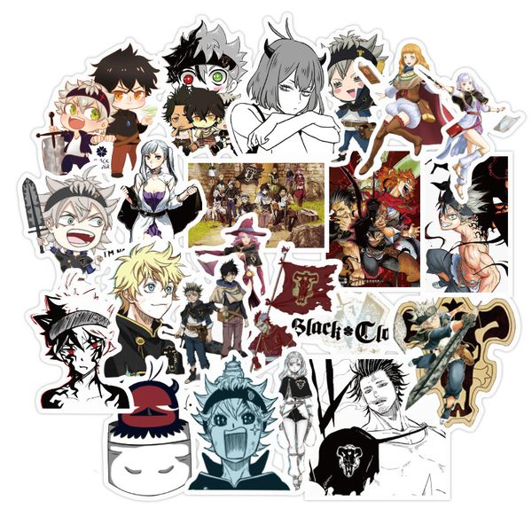 50 pcs black clover new anime waterproof stickers for skateboard suitcase guitar luggage lapsticker
50 pcs black clover new anime waterproof stickers for skateboard suitcase guitar luggage lapsticker