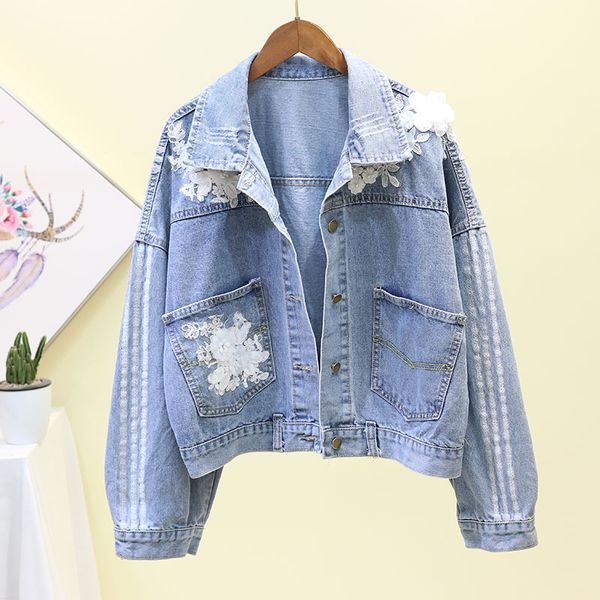 new harajuku jeans jacket feminine coat vintage tassel basic coat female jacket flower denim for women loose bf, Black;brown
new harajuku jeans jacket feminine coat vintage tassel basic coat female jacket flower denim for women loose bf, Black;brown