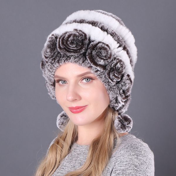 winter women flowers striped natural real rex fur hats lady warm knit genuine fur caps russian outdoor hats, Blue;gray
winter women flowers striped natural real rex fur hats lady warm knit genuine fur caps russian outdoor hats, Blue;gray