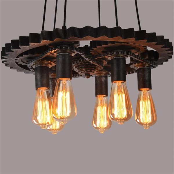 loft vintage wrought iron gear chandelier light for living room l cafe vintage hanging pendant lamps
loft vintage wrought iron gear chandelier light for living room l cafe vintage hanging pendant lamps
