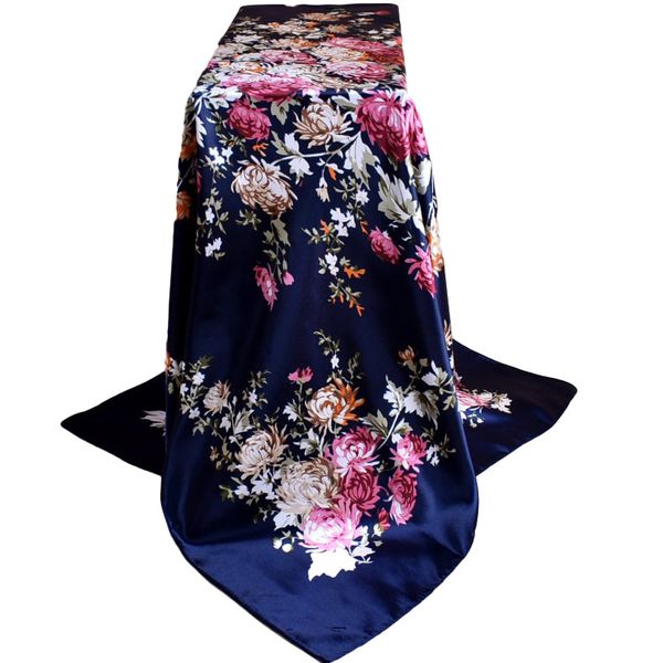 90 * 90 large shawl simulation silk shawl size mudanhua yi-wu ms. printed scarf wholesale, Blue;gray
90 * 90 large shawl simulation silk shawl size mudanhua yi-wu ms. printed scarf wholesale, Blue;gray