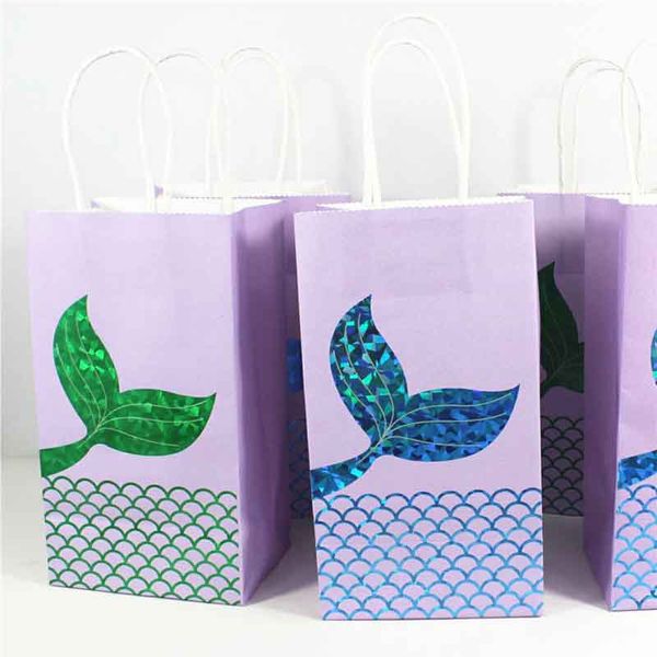 5pcs/set mermaid tail paper bag kraft paper packaging bag gift baby shower wedding candy box birthday party favor supplies
5pcs/set mermaid tail paper bag kraft paper packaging bag gift baby shower wedding candy box birthday party favor supplies