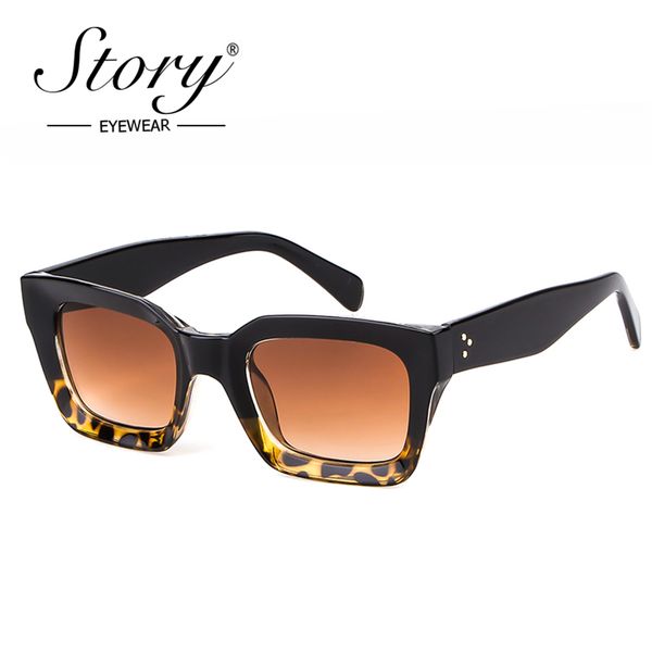 story fashion women rivet sunglasses square sun glasses female mirror lense summer style vintage leopard big frame eyewear uv400, White;black
story fashion women rivet sunglasses square sun glasses female mirror lense summer style vintage leopard big frame eyewear uv400, White;black