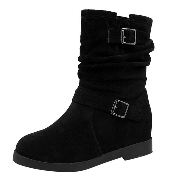 women warm solid increase metal boots round toe shoes fashion non-slip gladiator roman flat shoes for outdoor apr 28, Black
women warm solid increase metal boots round toe shoes fashion non-slip gladiator roman flat shoes for outdoor apr 28, Black
