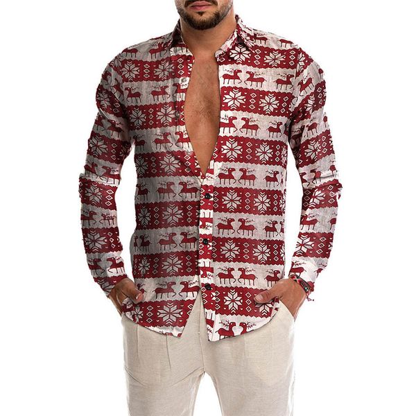klv shirts mens autumn and winter shirts casual long sleeve beach loose casual blouse vintage christmas printed shirt, White;black
klv shirts mens autumn and winter shirts casual long sleeve beach loose casual blouse vintage christmas printed shirt, White;black