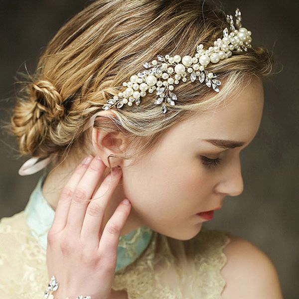 handmade роскошные ювелирные изделия кристалл ободки свадебные головной убор волос перл vine невесты головной убор женщины аксессуары, Golden;white
handmade роскошные ювелирные изделия кристалл ободки свадебные головной убор волос перл vine невесты головной убор женщины аксессуары, Golden;white