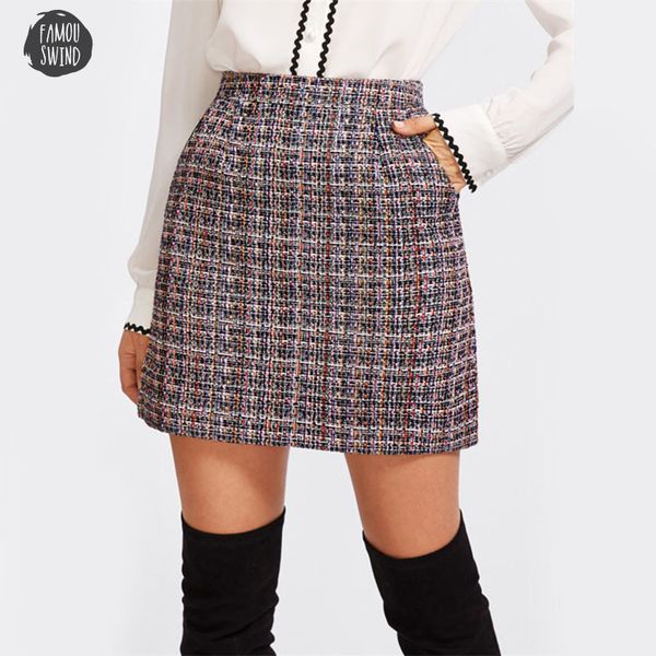 zip back tweed winter skirt women 2019 new arrival multi plaid cute bottoms ladies a line short skirt, Black
zip back tweed winter skirt women 2019 new arrival multi plaid cute bottoms ladies a line short skirt, Black