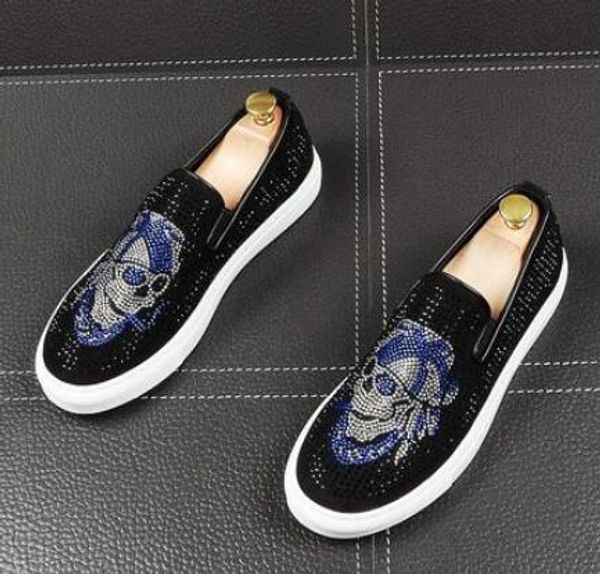 new luxury men's fashion skeleton casual shoes black glitter leisure slip on rivets loafers shoes man party weeding dress
new luxury men's fashion skeleton casual shoes black glitter leisure slip on rivets loafers shoes man party weeding dress