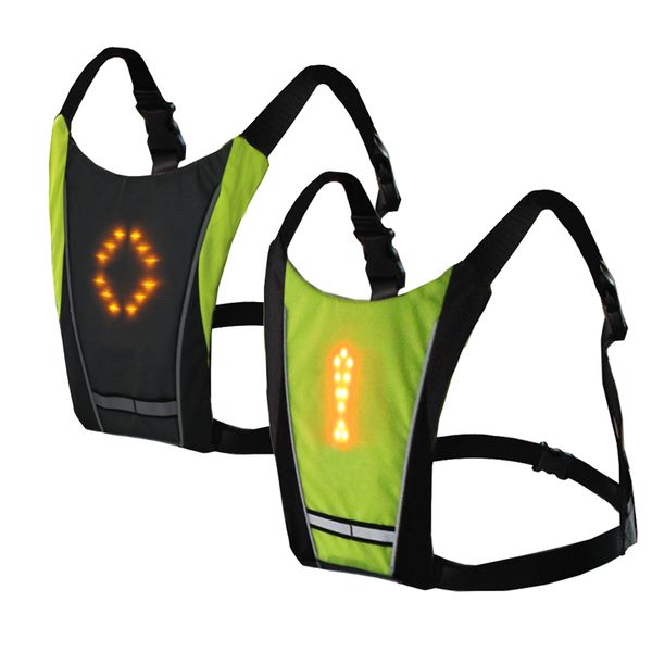 cycling vest led wireless safety turn signal light vest for bicycle riding night warning guiding light clothings, Black
cycling vest led wireless safety turn signal light vest for bicycle riding night warning guiding light clothings, Black