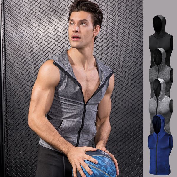 men running vest sports fitness tights tank quickly dry sleeveless gym clothing summer workout running vest sports shirt man, Black;blue
men running vest sports fitness tights tank quickly dry sleeveless gym clothing summer workout running vest sports shirt man, Black;blue