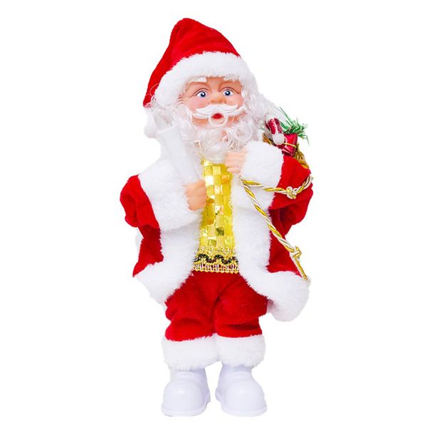 

creative electric santa claus doll toy christmas singing dancing lighting musical doll toy for children xmas gift
