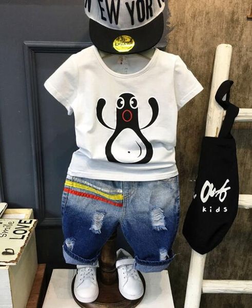 2020 summer boys clothing set cartoon baby boy children short sleeve t-shirt and jeans 2 pcs kids clothes sport suits 2-7years, White
2020 summer boys clothing set cartoon baby boy children short sleeve t-shirt and jeans 2 pcs kids clothes sport suits 2-7years, White