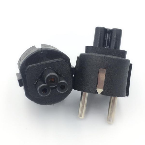 2pcs/lot eu mains power cable plug adapter eu plug to iec320 c5 clover leaf adapter
2pcs/lot eu mains power cable plug adapter eu plug to iec320 c5 clover leaf adapter