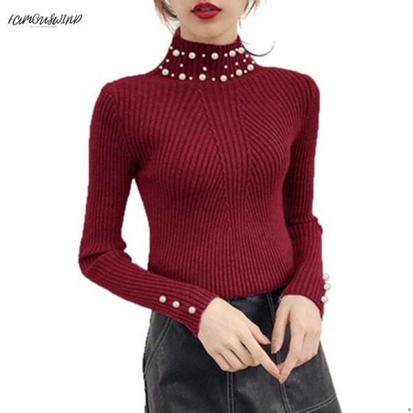 new autumn and winter women pearl beaded sweater o-neck long sleeve slim women knit sweater and pullover sw854, White;black
new autumn and winter women pearl beaded sweater o-neck long sleeve slim women knit sweater and pullover sw854, White;black