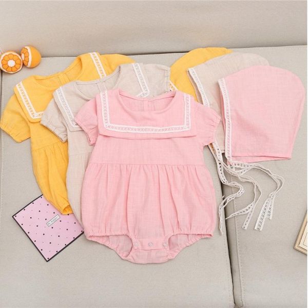 2pcs set lapel webbing baby girl climbing suit korean style robe cotton summer 0-1 year old baby clothes short-sleeved, Blue
2pcs set lapel webbing baby girl climbing suit korean style robe cotton summer 0-1 year old baby clothes short-sleeved, Blue