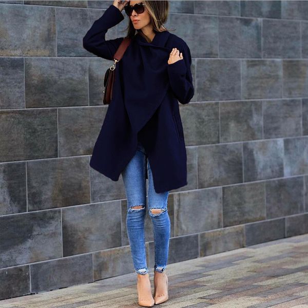 autumn and winter women's wool coat with pocket jacket fashion long wool & blends coat female overcoat trench, Black
autumn and winter women's wool coat with pocket jacket fashion long wool & blends coat female overcoat trench, Black