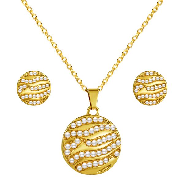 shuangr pearl metal jewelry sets water drop round shape pendant necklace earrings sets for women party wedding jewlery, Silver
shuangr pearl metal jewelry sets water drop round shape pendant necklace earrings sets for women party wedding jewlery, Silver
