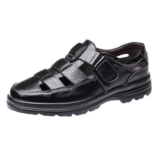 #35 new casual men soft sandals comfortable men summer leather sandals roman outdoor beach big size 39-48, Black
#35 new casual men soft sandals comfortable men summer leather sandals roman outdoor beach big size 39-48, Black