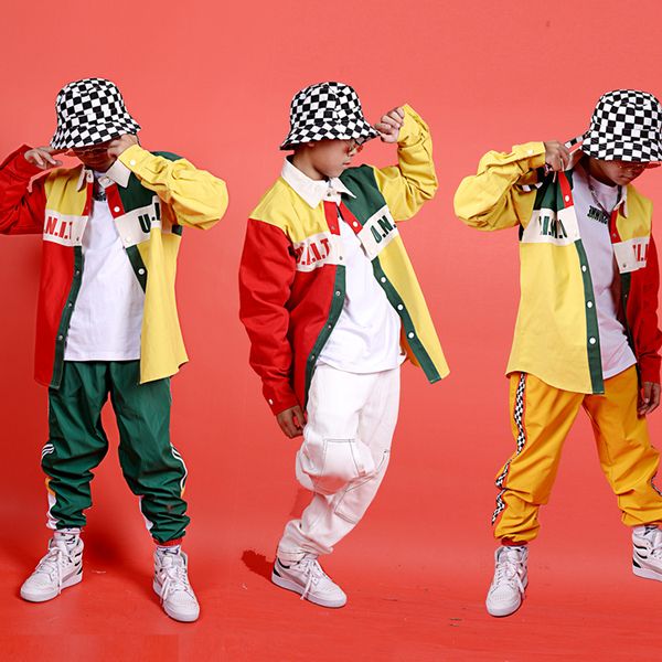 hip hop costumes children locking dance clothing boys street dancing outfit splicing color shirt jacket modern stage wear dn4629, Black;red
hip hop costumes children locking dance clothing boys street dancing outfit splicing color shirt jacket modern stage wear dn4629, Black;red