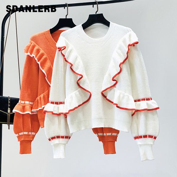 fall/winter sweater women new korean fashion stitching lotus sweater loose joker lantern sleeve short girls ladies pull, White;black
fall/winter sweater women new korean fashion stitching lotus sweater loose joker lantern sleeve short girls ladies pull, White;black