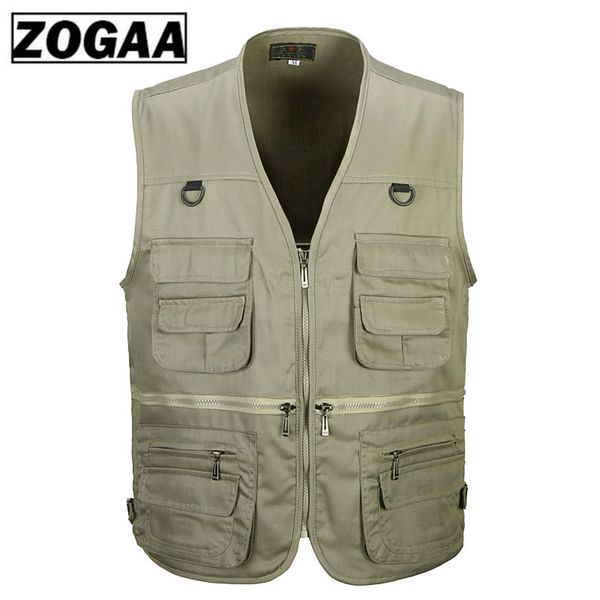 men cotton multi pocket vest summer new male casual thin sleeveless jacket with many pockets mens pgrapher baggy waistcoat, Black;white
men cotton multi pocket vest summer new male casual thin sleeveless jacket with many pockets mens pgrapher baggy waistcoat, Black;white