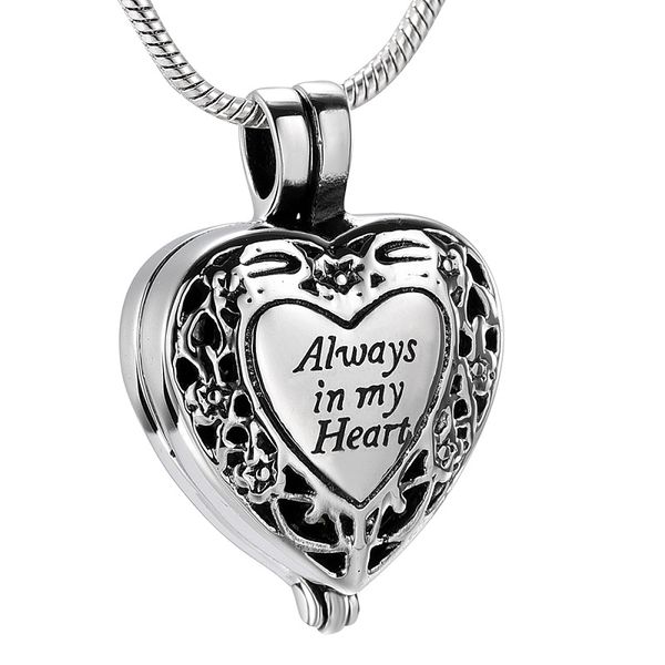 ijd9958 unique always in my heart cremation pendant keepsake necklace ashes urn for pet/human memorial jewelry & engraved, Silver
ijd9958 unique always in my heart cremation pendant keepsake necklace ashes urn for pet/human memorial jewelry & engraved, Silver