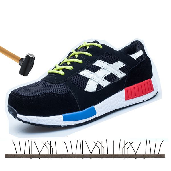 fashion causal men shoes safety work outdoor boots steel toe antislip puncture proof durable rubber men's labor shoes sneaker, Black
fashion causal men shoes safety work outdoor boots steel toe antislip puncture proof durable rubber men's labor shoes sneaker, Black