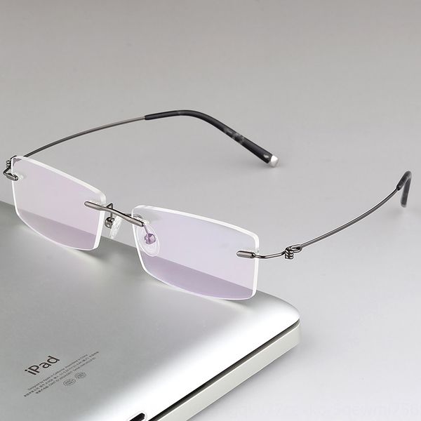 ultra light myopia alloy frameless frame men's non-magnetic stainless steel non-screw glasses frame women's myopia glasses, Silver
ultra light myopia alloy frameless frame men's non-magnetic stainless steel non-screw glasses frame women's myopia glasses, Silver