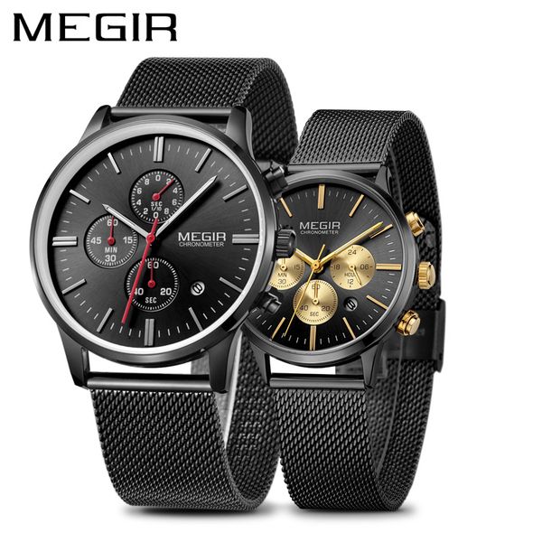 megir luxury men's watches erkek kol saati fashion brand chronograph quartz wrist watch for lovers montre homme set, Slivery;brown
megir luxury men's watches erkek kol saati fashion brand chronograph quartz wrist watch for lovers montre homme set, Slivery;brown