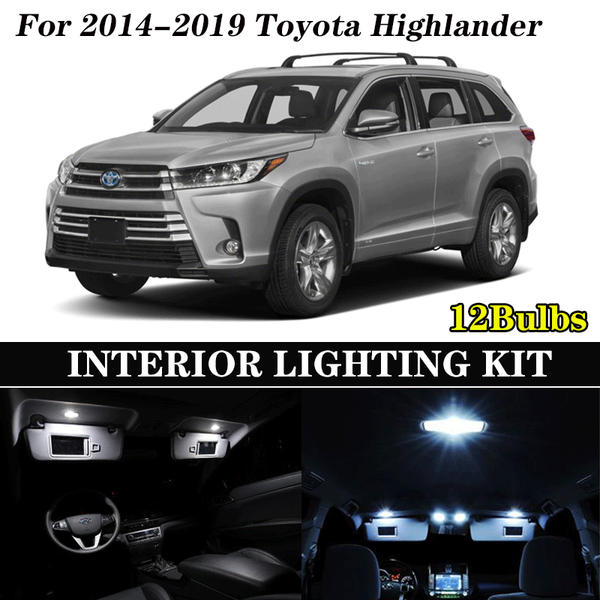 12pcs white bulb led car light interior kit for 2014-2019 highlander map dome trunk glove box lamp
12pcs white bulb led car light interior kit for 2014-2019 highlander map dome trunk glove box lamp