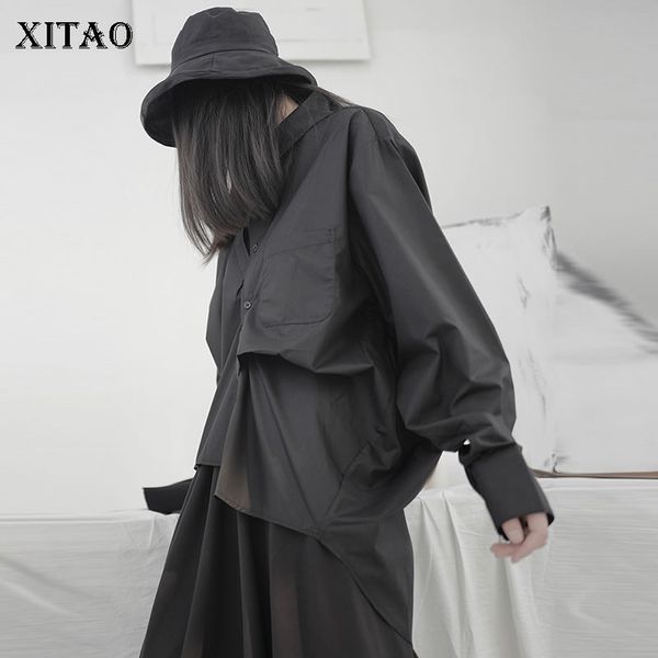 xitao plus size pleated irregular shirt women clothes 2020 spring fashion loose casual turn down collar match all zll4900, White
xitao plus size pleated irregular shirt women clothes 2020 spring fashion loose casual turn down collar match all zll4900, White