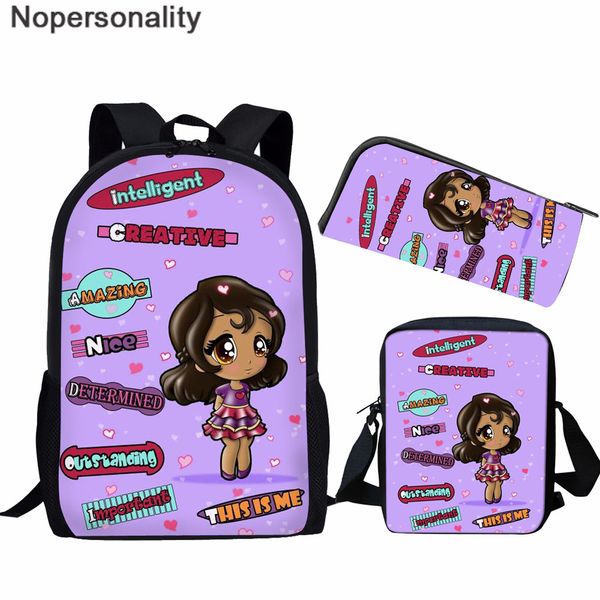nopersonality cartoon cute afro girl school bag children 3pcs/set kids backpack for girls primary student book bag mochila
nopersonality cartoon cute afro girl school bag children 3pcs/set kids backpack for girls primary student book bag mochila