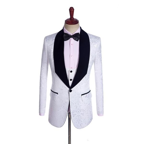 classic jacquard tuxedos groom wedding men suits mens wedding suits tuxedo costumes de smoking pour hommes men(jacket+pants+tie+vest) 175, Black;gray
classic jacquard tuxedos groom wedding men suits mens wedding suits tuxedo costumes de smoking pour hommes men(jacket+pants+tie+vest) 175, Black;gray