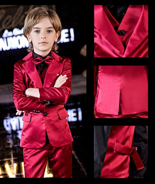 yuanlu 4pcs kids suit for boy glossy wedding blazer jacket formal costume toddler clothes wedding party piano red, Black
yuanlu 4pcs kids suit for boy glossy wedding blazer jacket formal costume toddler clothes wedding party piano red, Black