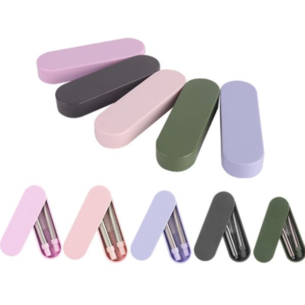 reusable drinking straws eco portable collapsible stainless steel metal straw with case and cleaning brush
reusable drinking straws eco portable collapsible stainless steel metal straw with case and cleaning brush