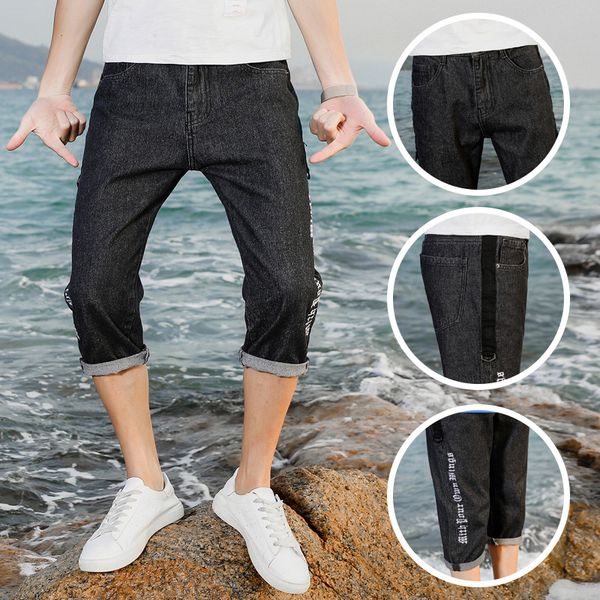 spring summer blue jeans men holes ripped stretch slim wild feet straight pants calf length 7 points denim pants men sweatwear
spring summer blue jeans men holes ripped stretch slim wild feet straight pants calf length 7 points denim pants men sweatwear