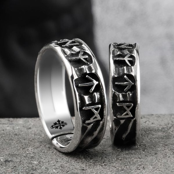 handmade original s925 sterling silver vikings ring with rune and wood box as gift for men or women, Golden;silver
handmade original s925 sterling silver vikings ring with rune and wood box as gift for men or women, Golden;silver