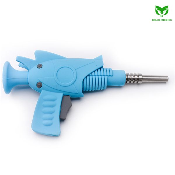 Silicone Nectar Collector Kit Ray Gun Mini NC Set with Stainless Nail Tip Collection Smoking Oil Dab Handpipe 649
Silicone Nectar Collector Kit Ray Gun Mini NC Set with Stainless Nail Tip Collection Smoking Oil Dab Handpipe 649