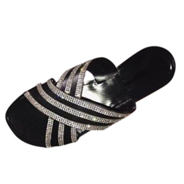 bright diamonds women's slipper platform summer flip flop outdoor women's summer footwear crystal slipper with rhinestones, Black
bright diamonds women's slipper platform summer flip flop outdoor women's summer footwear crystal slipper with rhinestones, Black