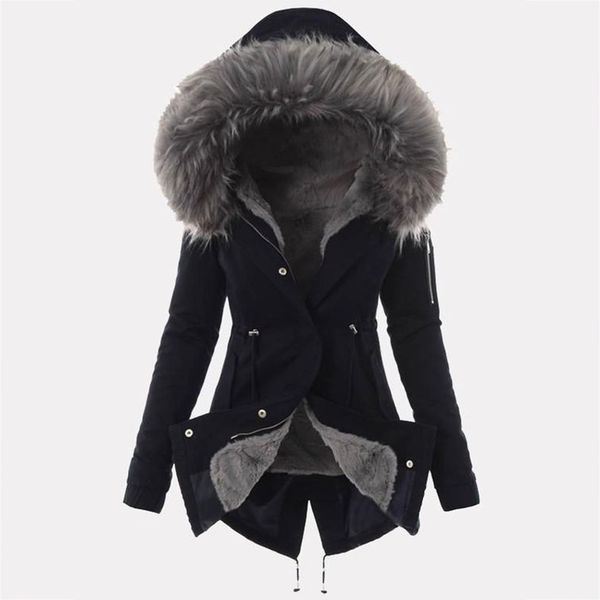 женщины повседневная искусственного меха с капюшоном утепленная outwear coat флис толстый теплый зимняя куртка пальто черный большой плюс ра, Black
женщины повседневная искусственного меха с капюшоном утепленная outwear coat флис толстый теплый зимняя куртка пальто черный большой плюс ра, Black