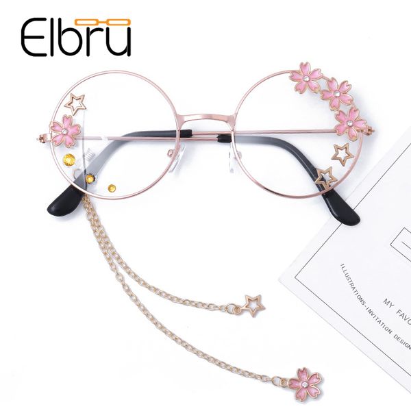 elbru cute sakura pendant optical glasses frame women girls round retro eyeglasses cosplay decor eyewear glass oculos de gafas, Black
elbru cute sakura pendant optical glasses frame women girls round retro eyeglasses cosplay decor eyewear glass oculos de gafas, Black
