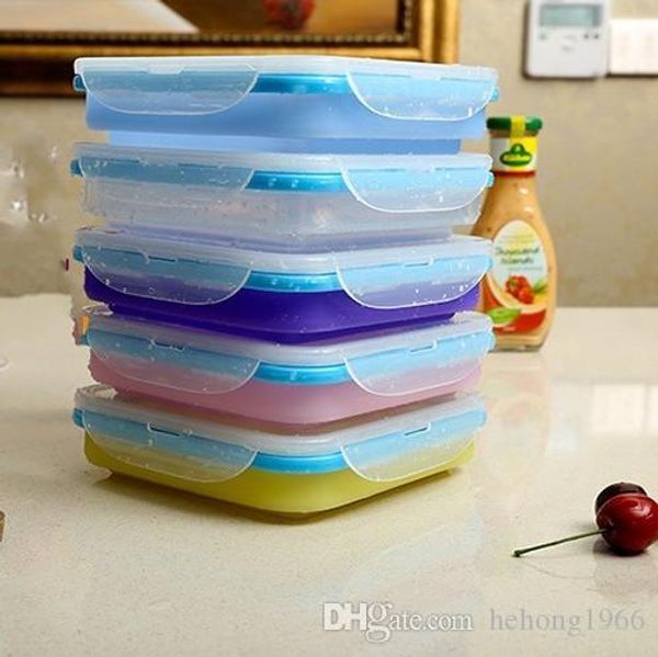 square seal silicone crisper safety lunchboxes foldable lunch case non toxic container durable meal box convenient factory direct 11 7sf
square seal silicone crisper safety lunchboxes foldable lunch case non toxic container durable meal box convenient factory direct 11 7sf
